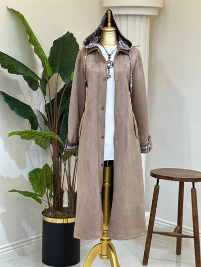 Ekose Detay Süet Kap 6131 T-25 Camel