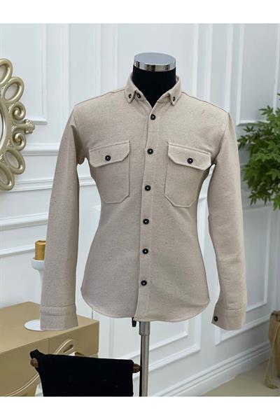 Erkek Gömlek 222117 Bej