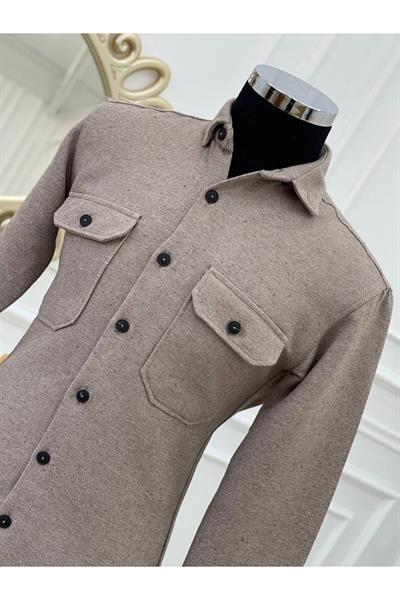 Erkek Gömlek 222117 Vizon