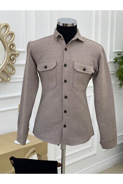 Erkek Gömlek 222117 Vizon