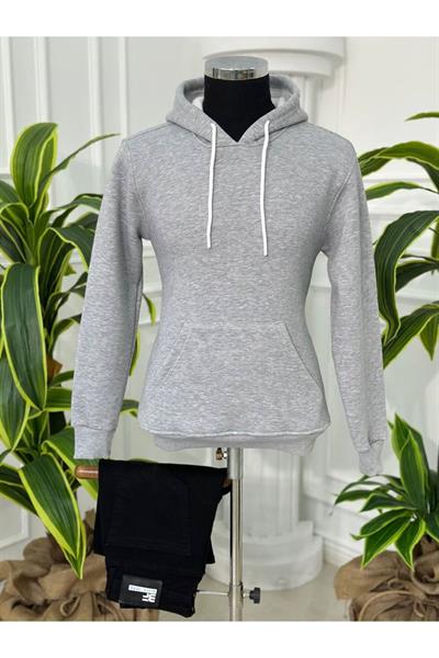 Erkek Sweat Açık Gri