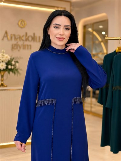 Eteği Kapak Boncuk Detay İkili Takım 1146 T-26 Saks