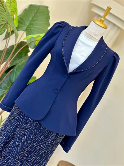Etek İşleme Ceketli Takım 5323 T-25 Lacivert