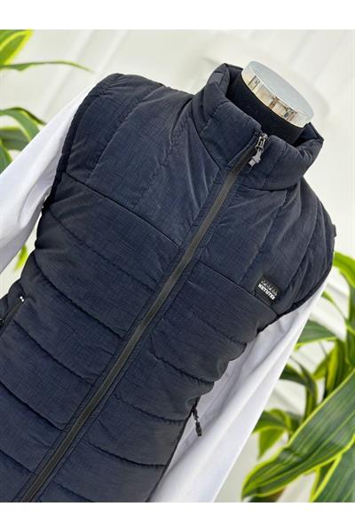 Faytek Deri Yelek Baskılı 7115 Lacivert