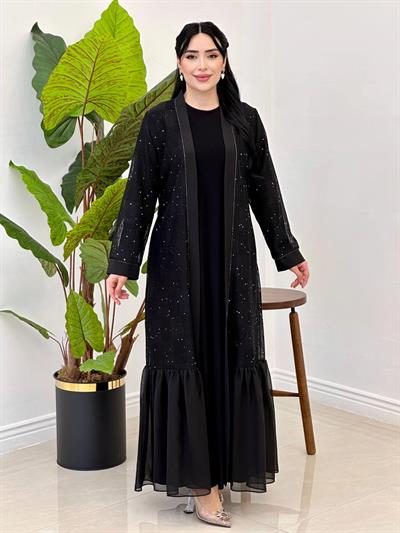 File Abaya Elbise 2123 Siyah
