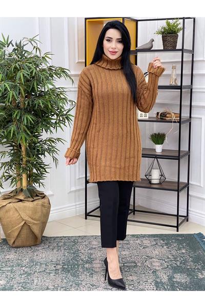 Fitilli Balıkçı Tunik 3106 Kahverengi