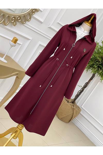 Fıtıllı Bel Büzgülü Kap 793 Bordo