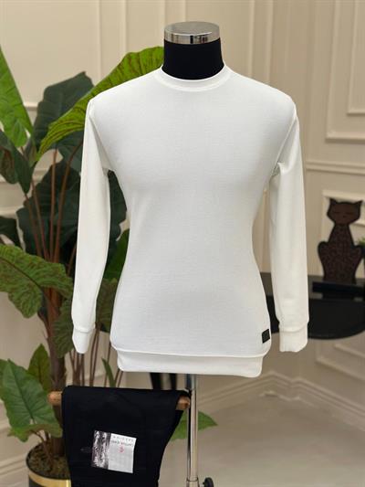 Fitilli Sweat 2802 T-25 Beyaz