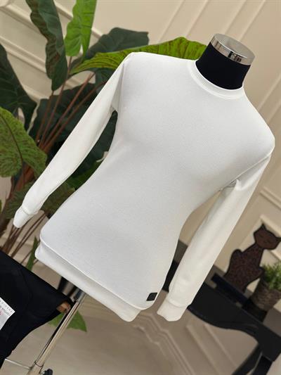 Fitilli Sweat 2802 T-25 Beyaz