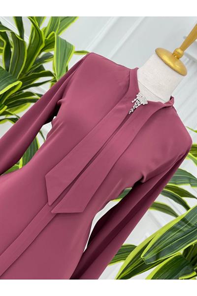 Fularlı Tunik 583 Rose