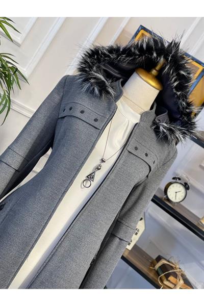 Gögüs Zımba Detay Kaban 549-Gri