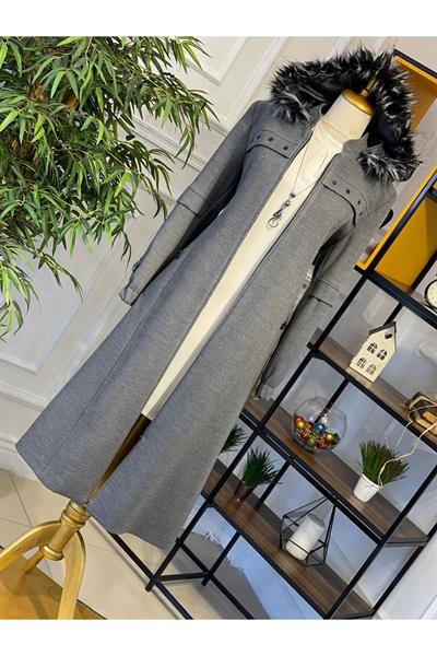 Gögüs Zımba Detay Kaban 549-Gri