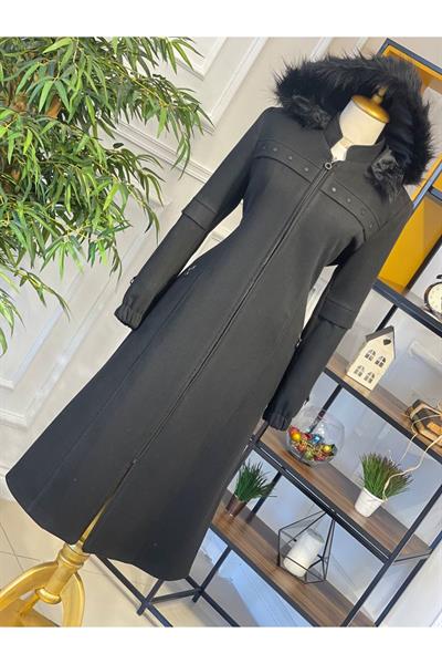 Gögüs Zımba Detay Kaban 549-Siyah