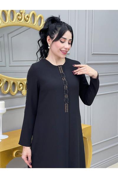 Halka Desen Pardesü 3014 Siyah