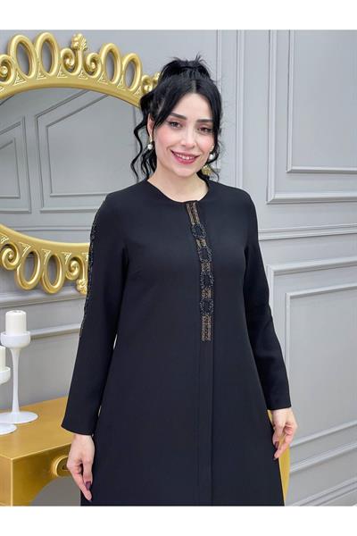 Halka Desen Pardesü 3014 Siyah