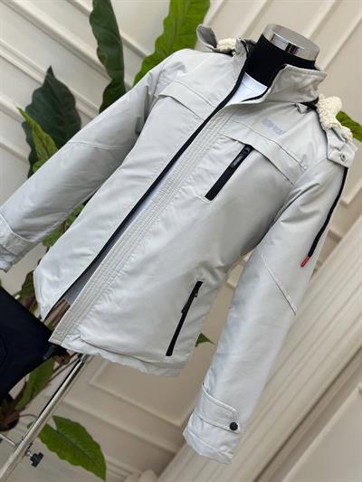 İçi Kürklü Yağmurluk Mont 1310 T-24 Krem