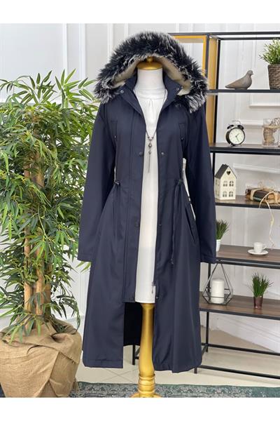 İçi Tüylü Parka 8162 Lacivert