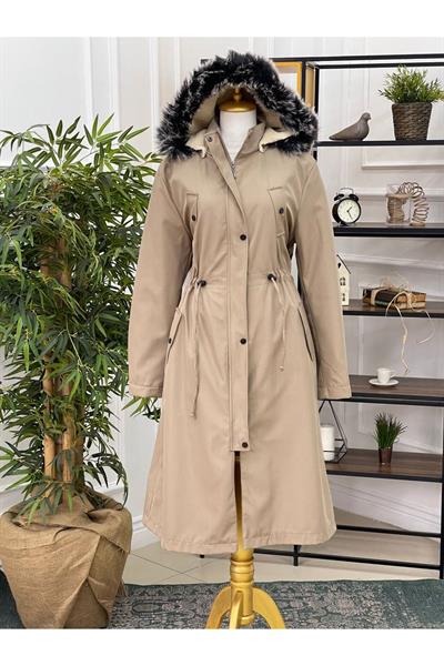 İçi Tüylü Parka 8162 Taş