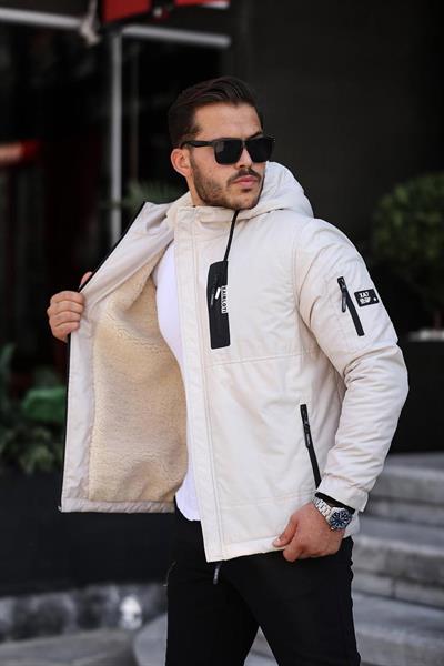 İçi Tüylü Yağmurluk 001 t-24 Beyaz