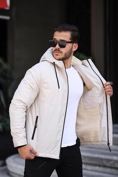 İçi Tüylü Yağmurluk 001 t-24 Beyaz