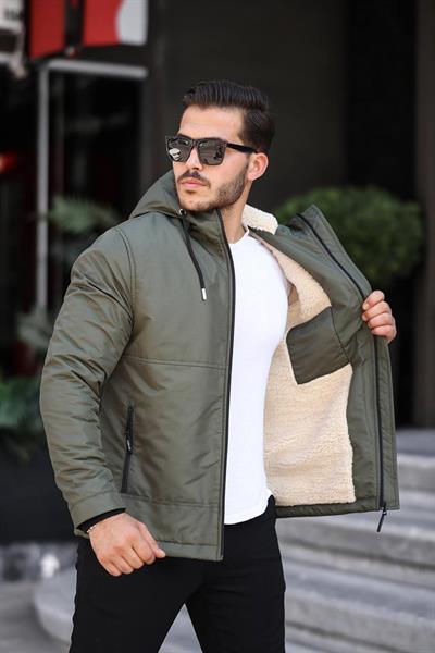 İçi Tüylü Yağmurluk 001 t-24 Haki