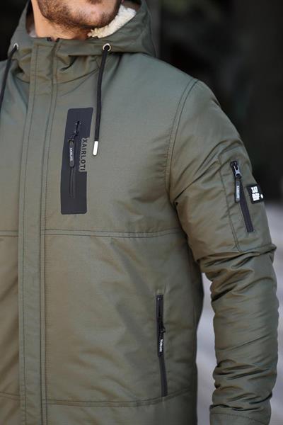 İçi Tüylü Yağmurluk 001 t-24 Haki