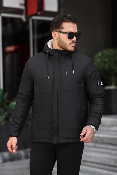 İçi Tüylü Yağmurluk 001 t-24 Siyah