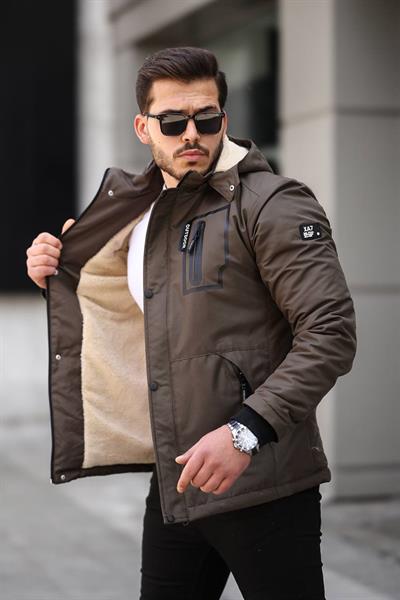 İçi tüylü Yağmurluk t-24 Yeşil