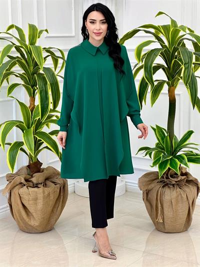 İkili Görünümlü Tunik 2252 T-24 Yeşil