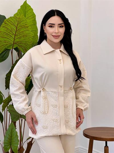 Jakar Geçişli Pantolonlu Takım 25112 Bej