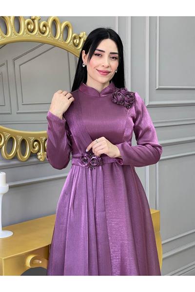 Jan Jan Belli Gül Abiye 17705 Rose