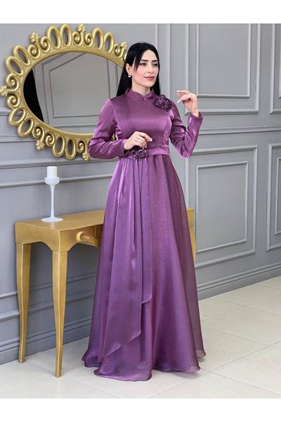 Jan Jan Belli Gül Abiye 17705 Rose