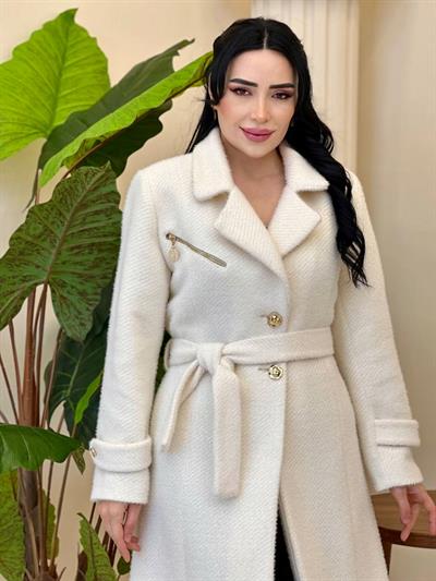Kampanya Fermuar Detay Angora Kaban 7548 T-26 Ekru
