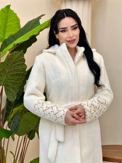Kampanya Kol İnci İşleme Angora Kaban 7558 T-26 Ekru