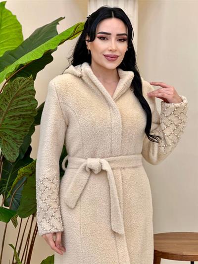 Kampanya Kol İnci İşleme Angora Kaban 7558 T-26 Bej