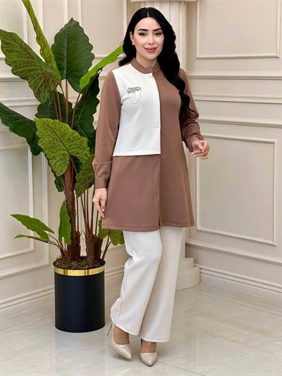 Kapak Detay Spor İkili Takım 9252 T-24 Latte