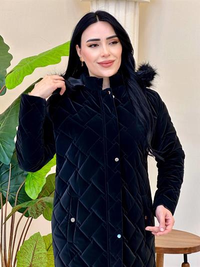 Kapişonlu Şişme Kaban 991 T-25 Siyah