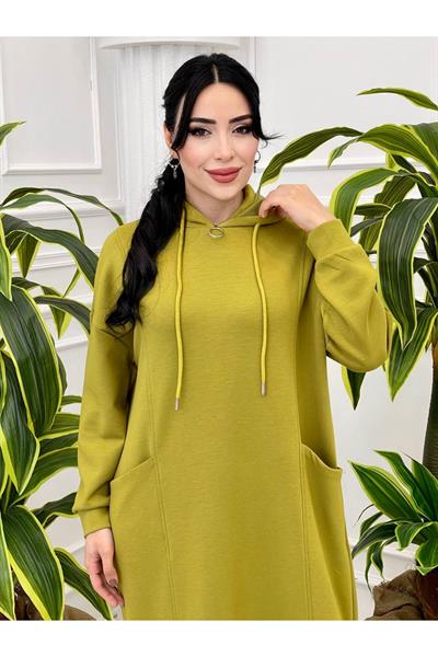 Kapişonlu Spor Elbise 4015 Yeşil
