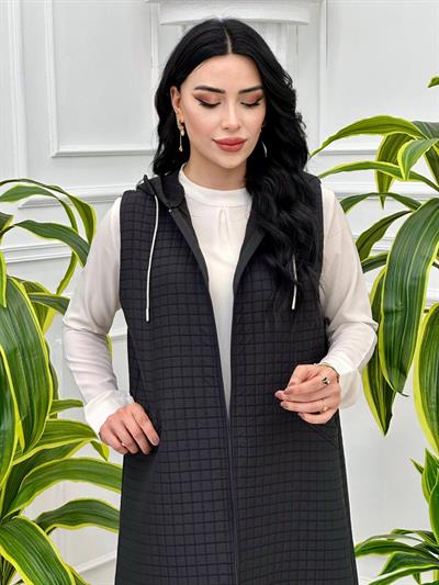 Kapitone Ara Boy Yelek 823 Siyah