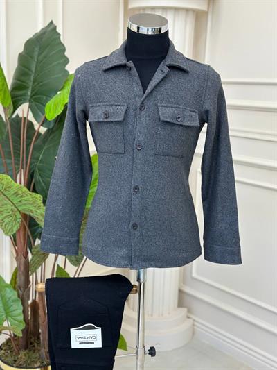 Kaşe Gömlek 1044 T-24 Antrasit