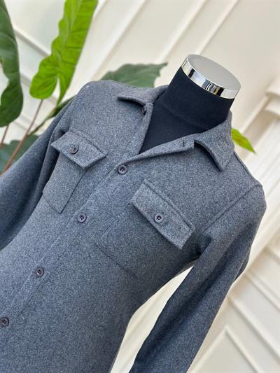 Kaşe Gömlek 1044 T-24 Antrasit