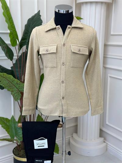 Kaşe Gömlek 1044 T-24 Bej