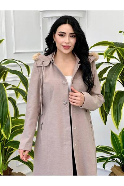 Kaşe Kapişonlu Kaban 8182 Taş
