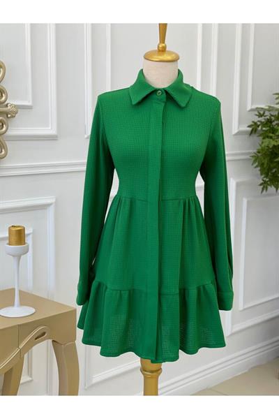 Katlı Salaş Tunik 2074 Yeşil