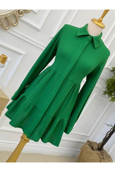 Katlı Salaş Tunik 2074 Yeşil