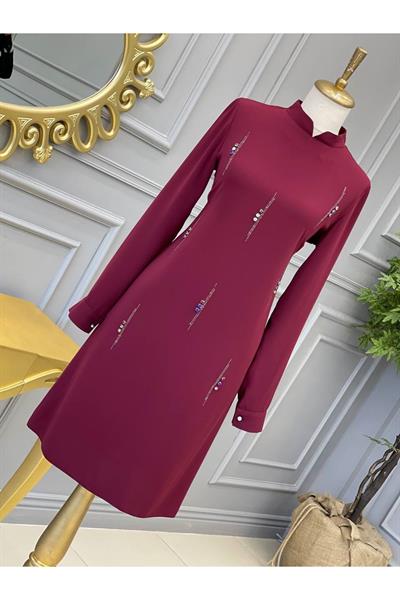 Kesit Taş Tunik 625 Bordo