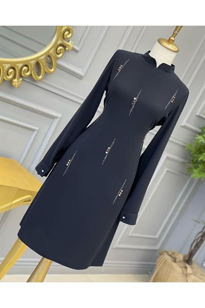Kesit Taş Tunik 625 Siyah