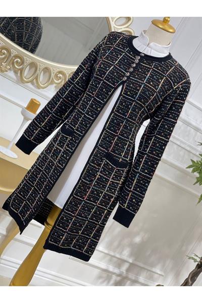 Kırçıllı hırka 2965-Siyah