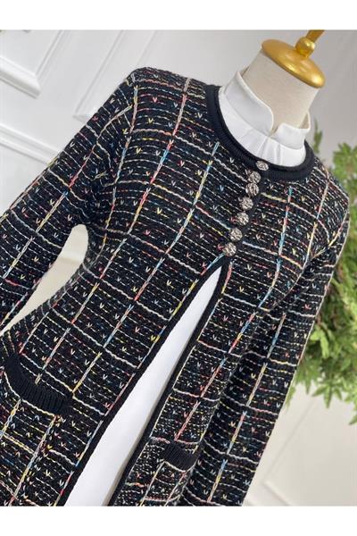 Kırçıllı hırka 2965-Siyah