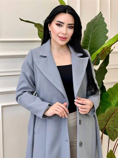 Klasik Ara Boy Kaşe  Kaban 5144 t-24 Gri